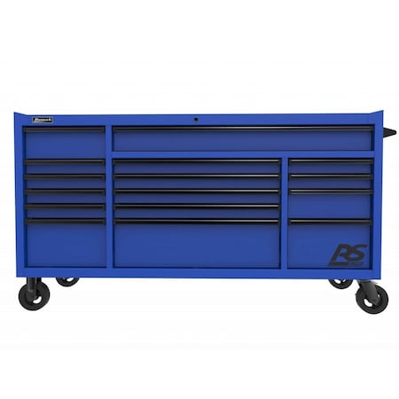 Homak 72in RS PRO 16 DWR ROLLER CABINET-BLUE BL04072160